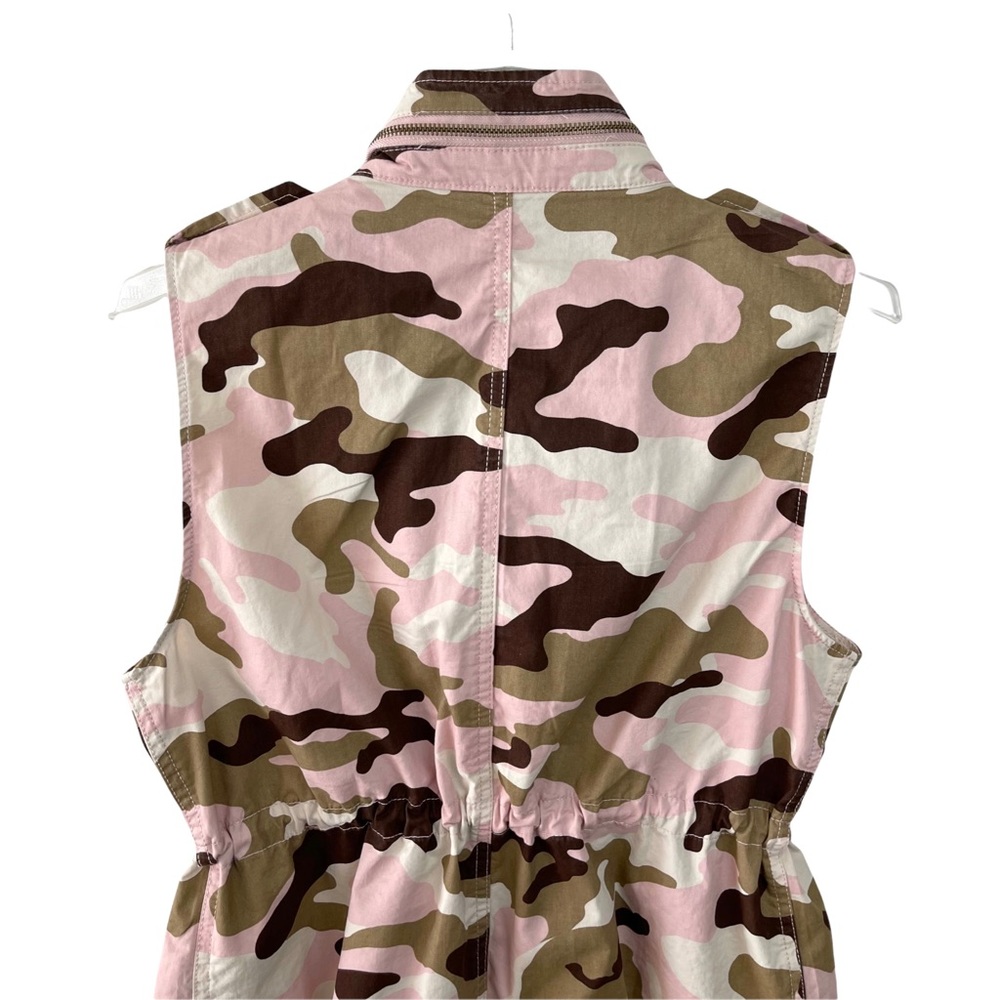 Love Tree Safari Pink Camouflage Military Anorak Vest - Picture 7 of 16